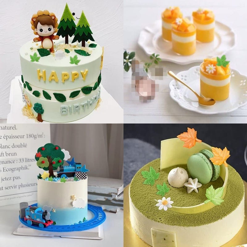 SUNKOOL Leaf Mold Silicone Leaves Fondant Molds,Tree Leaves Mold for Cake Decoration,Maple Leaves Candy Mold,Cupcake Topper,Polymer Clay,Crafting,Chocolate,Resin Mold - Image 3